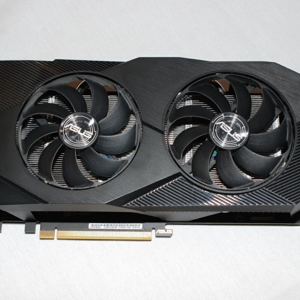 GPU ASUS 1660 Super EVO 6gb Graphics Card Nvidia *NEEDS FANS REPLACED!
